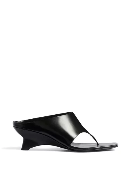 Papuci tip mules Khaite negru