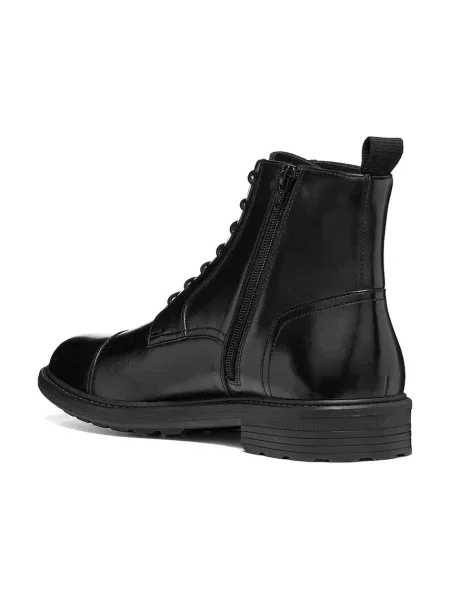 Geox trzewiki skórzane U WALK PLEASURE B czarne