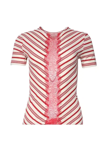 Tricou Christopher Esber din dantelă alb