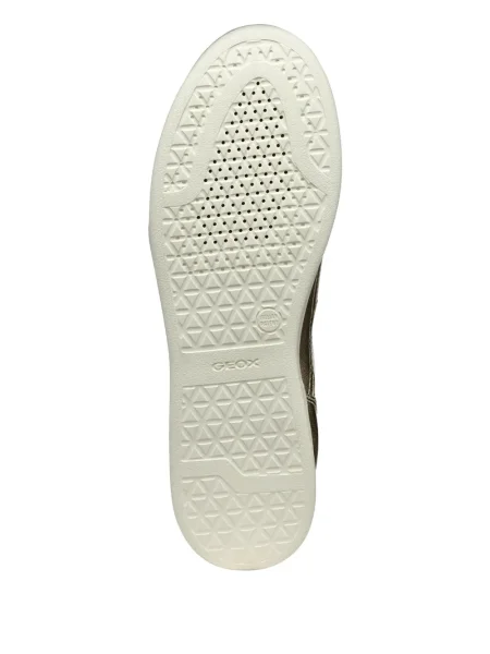 Sneakerși Geox cu șireturi din dantelă alb