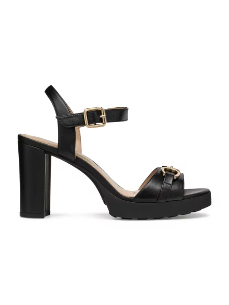 Geox Buty Kobieta 41 EU płaskie sandały dla kobiet czarny