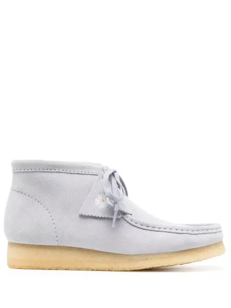 Botine Clarks din piele de căprioară albastru