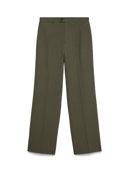 VERO MODA Pantaloni cu dungă VMTEXAS pin verde