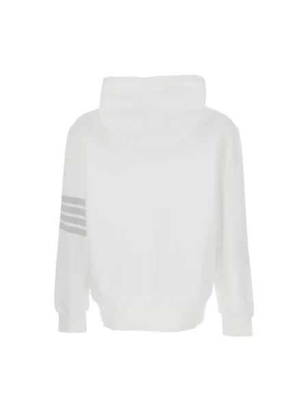 Bluza z kapturem Thom Browne biała