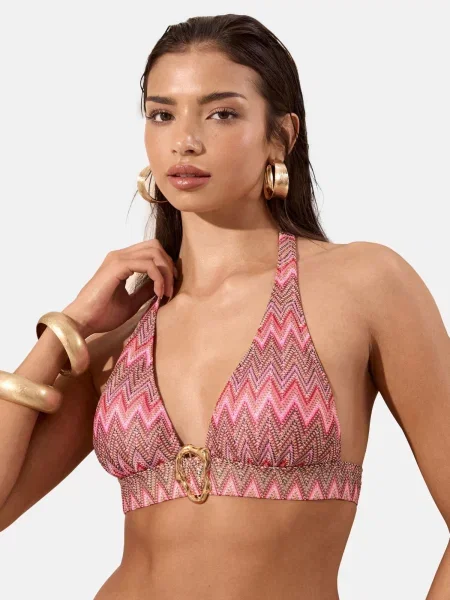 Lipsy Sutien costum de baie / roz / roz bej