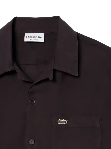 Cămașă Lacoste scurtă maro