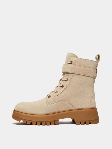 Замшевые ботинки Timberland бежевые