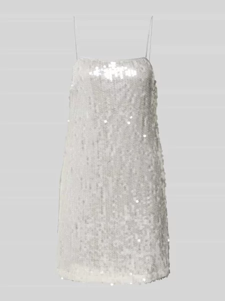 Sukienka mini na ramiączkach z cekinowym obszyciem Style Icon Collection
