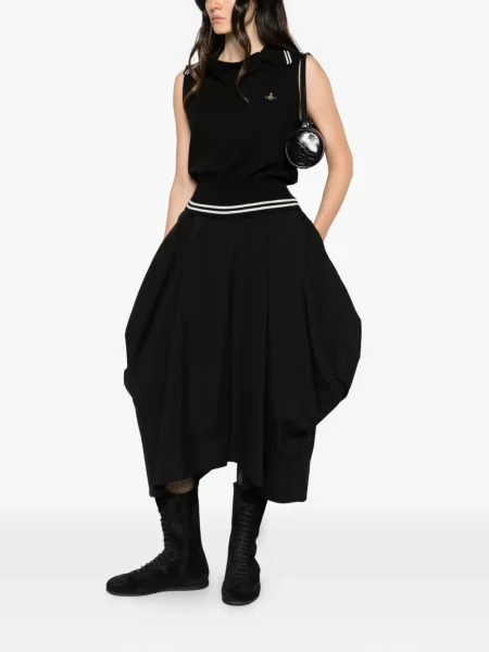 Top Vivienne Westwood cu broderie negru