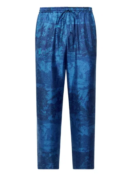 Pantaloni Pierre-louis Mascia cu imagine albastru