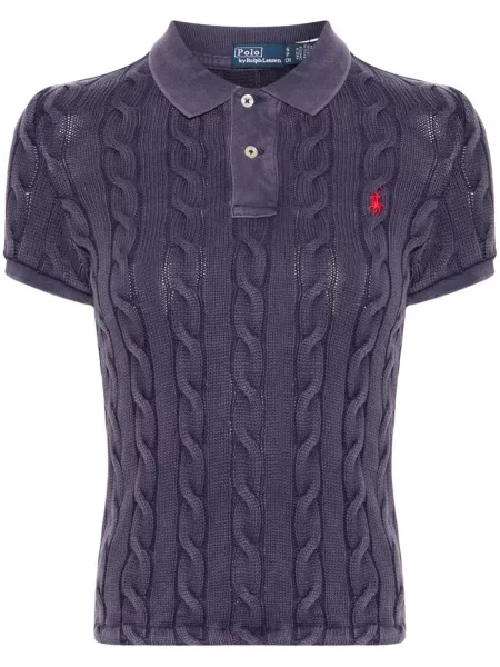 Polotričko Polo Ralph Lauren s polovičními zipem modré