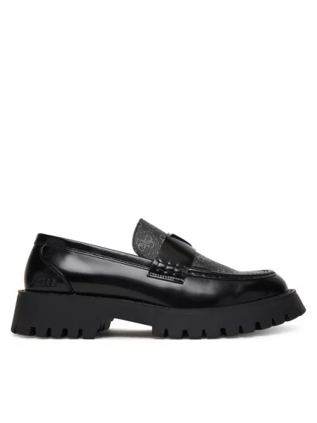 Guess Loafers FMPGOR μαύρο