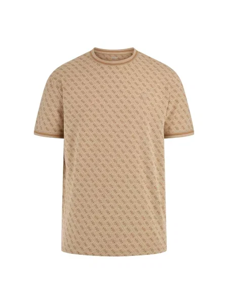 Guess Majica Marshall Regular Fit bež