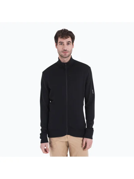 Мъжко яке Icebreaker Merino Quantum IV Zip black trekking черно