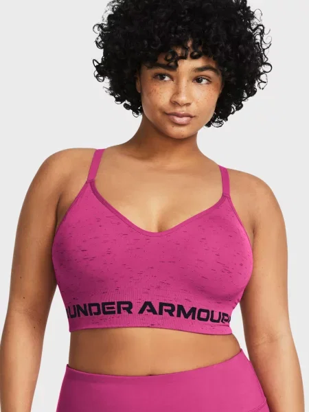 Безшовний довгий спортивний топ Under Armour рожевий