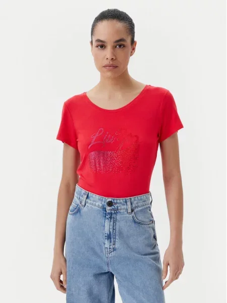 Liu Jo Beachwear T-shirt Regular Fit crvena
