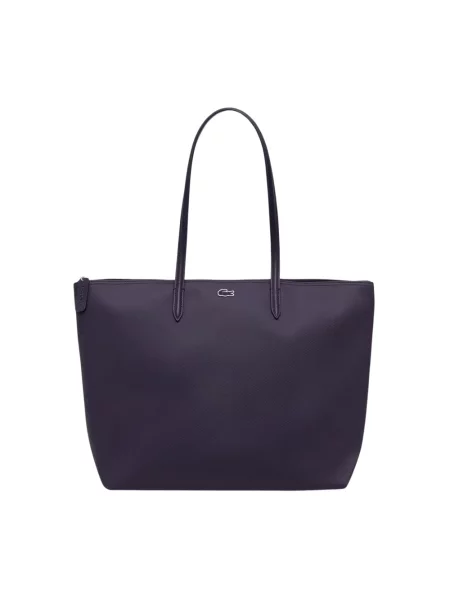 Shopperka Lacoste fioletowa