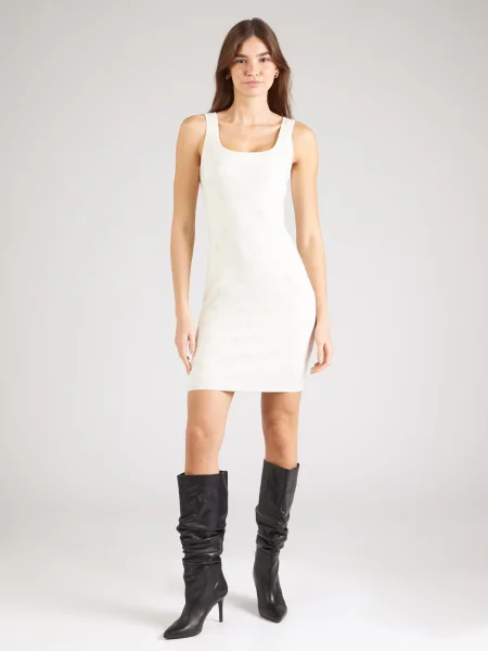 GUESS Rochie SARAH cu adaos de lână bej