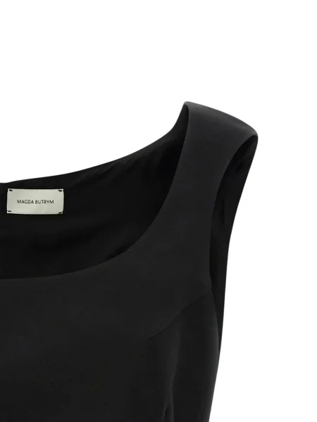 Top Magda Butrym cu model floral negru