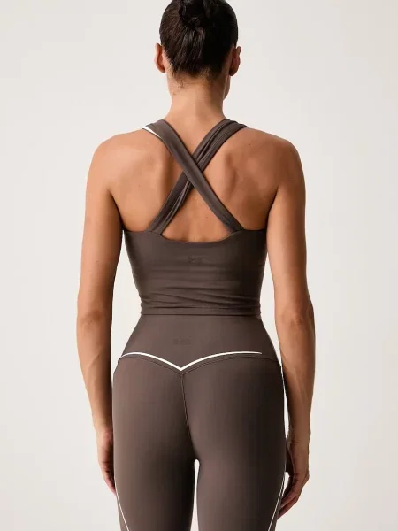 Under Armour női jóga top Meridian Contour barna