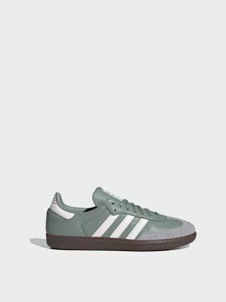 Кеди низькі adidas Samba комбінований верх зелений