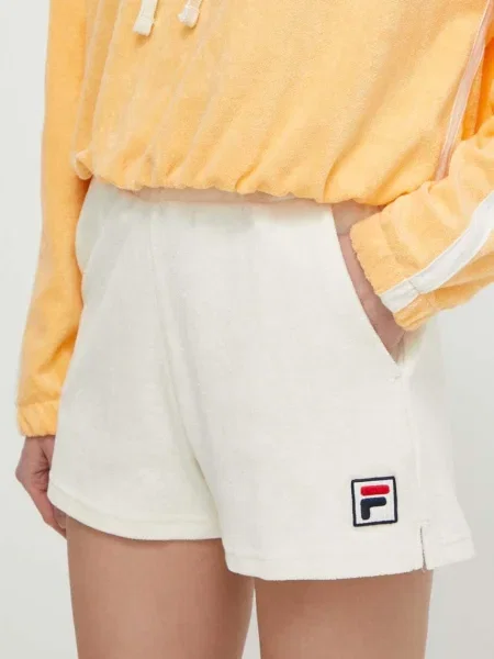 Šortky Fila Lusaka hladké medium waist béžová