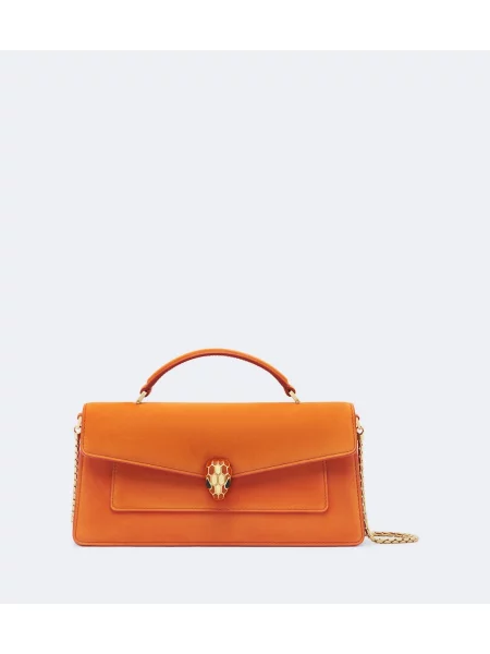 Top Bvlgari din piele portocaliu