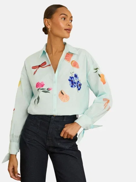 Love & roses Bluză / verde mentă / portocaliu somon / roz albastru