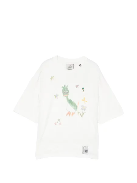 Grafic tricou Maison Mihara Yasuhiro cu imagine alb