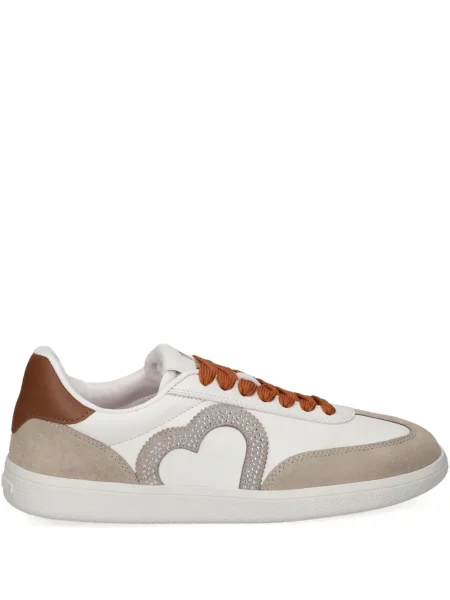 Sneakerși Love Moschino cu motiv cu inimi alb