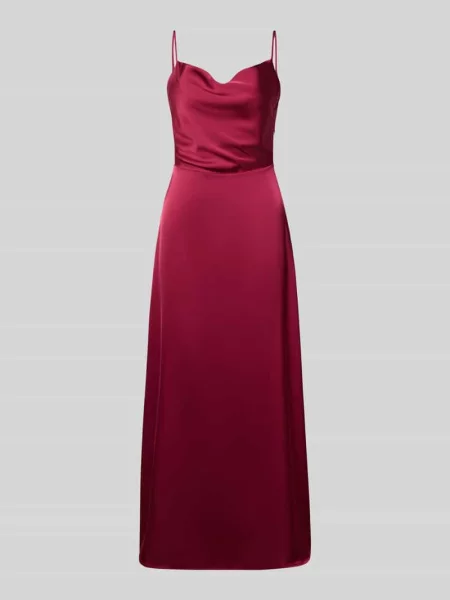 Sukienka midi w kroju regular fit z dekoltem na plecach model Ravenna' Vila