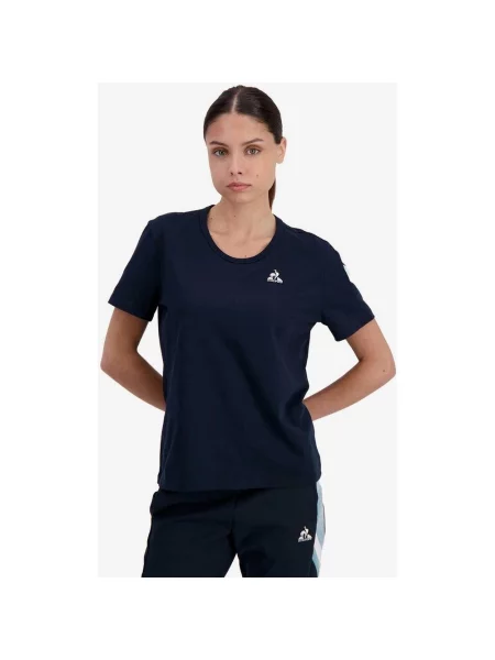 Koszulka Le Coq Sportif Heritage krótki rękaw N1 granatowa M niebieska
