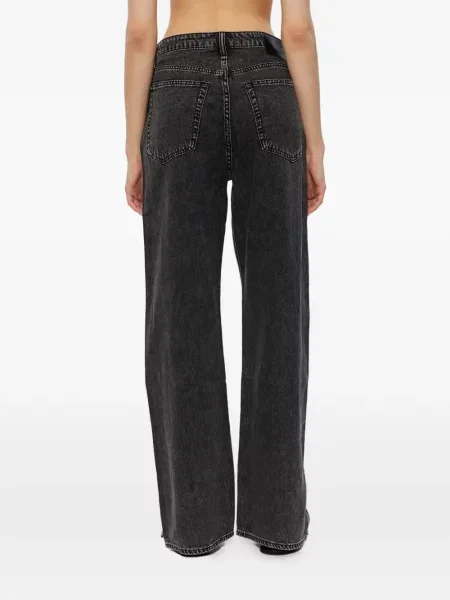 Blugi cu picior larg Rag & Bone negru