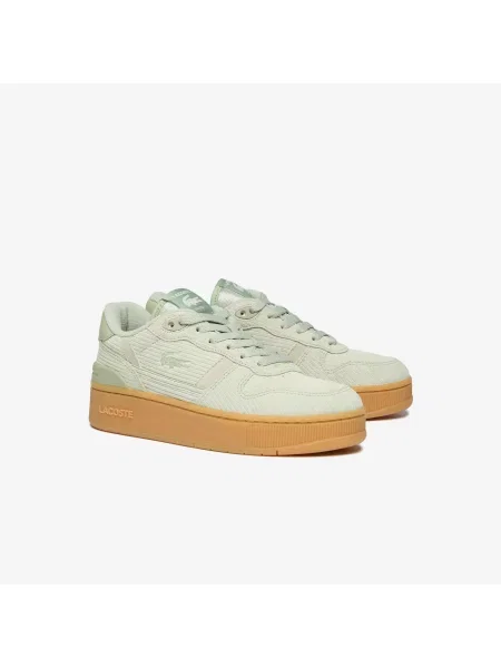 Кроссовки Lacoste на платформе зеленые
