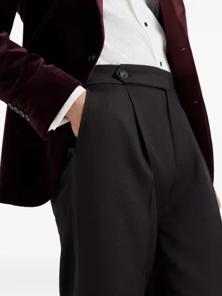 Pantaloni Brunello Cucinelli plisate negru