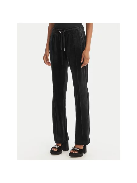 Juicy Couture Spodnji del trenirke Tina Straight Leg črna