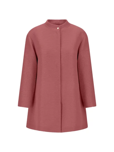 Gulerat palton Herno roz