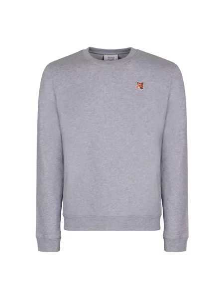 Maison Kitsuné bluza Fox Head Patch Regular Sweatshirt szara