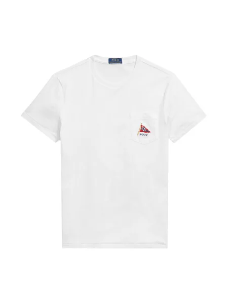Polo Ralph Lauren Tričko námornícka modrá / tmavožltá / červená biela