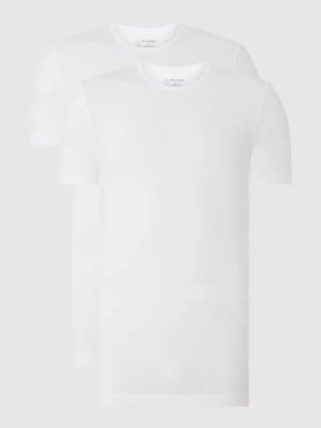 T-shirt ze streczem w zestawie 2 szt. Schiesser biała