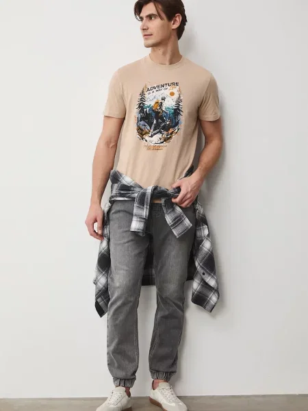 Medicine kavbojke jogger kroja siva