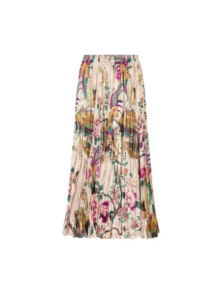 Wielobarwność spódnica midi Roberto Cavalli do kolan