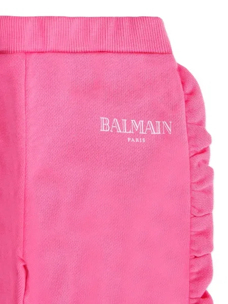Spodnie dziecięce Balmain różowe
