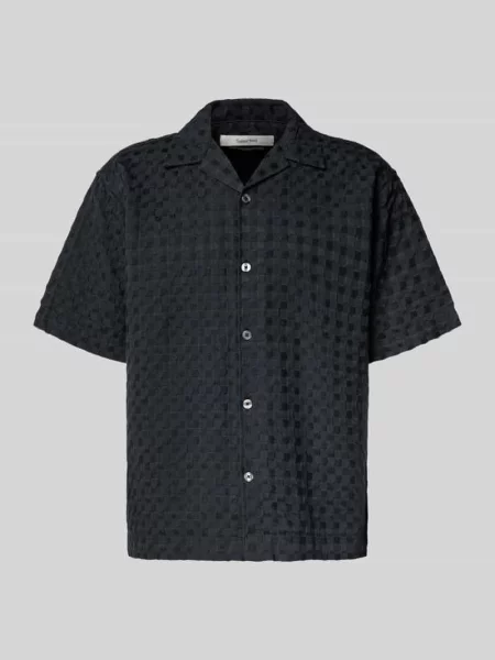 Koszula casualowa o kroju relaxed fit z czystej bawełny model MONTY' Selected Homme czarna