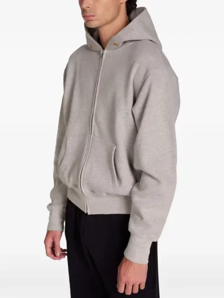 Περικομμένο μονωμένος hoodie Les Tien γκρι