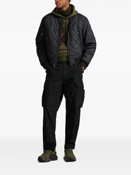 Ριγέ polo Polo Ralph Lauren με κουκούλα με αυτόγραφο λευκό