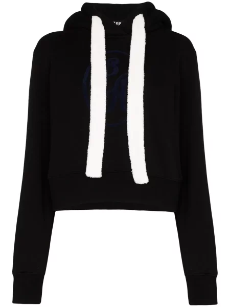 Hanorac cu glugă Palm Angels cu broderie negru