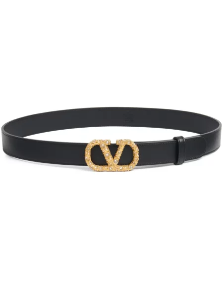 Curea Valentino Garavani din piele negru