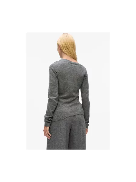 Sweter Karl Lagerfeld asymetryczny szary