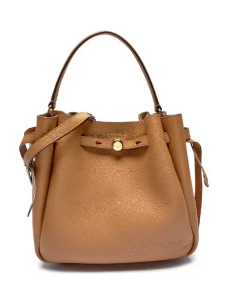 Tory Burch geantă de piele Romy bej maro